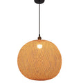 Nordic Bamboo Woven Pendant Light for Dining Room