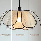Nordic Fabric Pendant Light with 3 Color Temperature