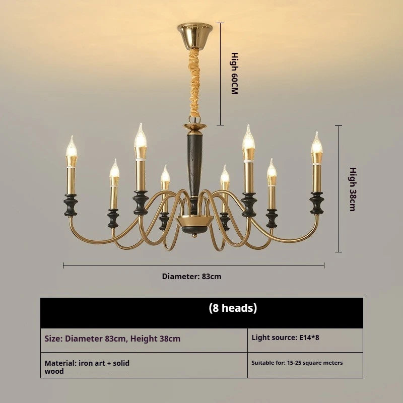 Lámpara colgante contemporánea de creatividad francesa para salón, comedor, dormitorio, hotel, villa, cafetería, candelabro LED de arte sencillo para el hogar