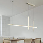 Minimalist Linear Iron Pendant Light for Dining Room