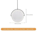 Nordic Iron Pendant Light with Fabric Shade