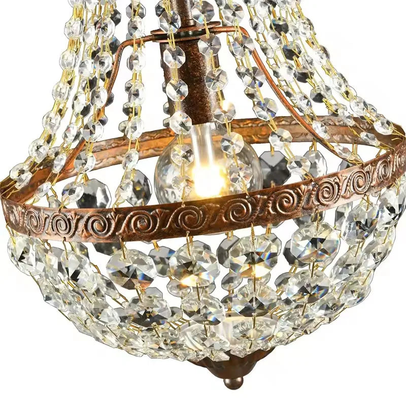 Antique Bronze Iron Chandelier Pendant Light