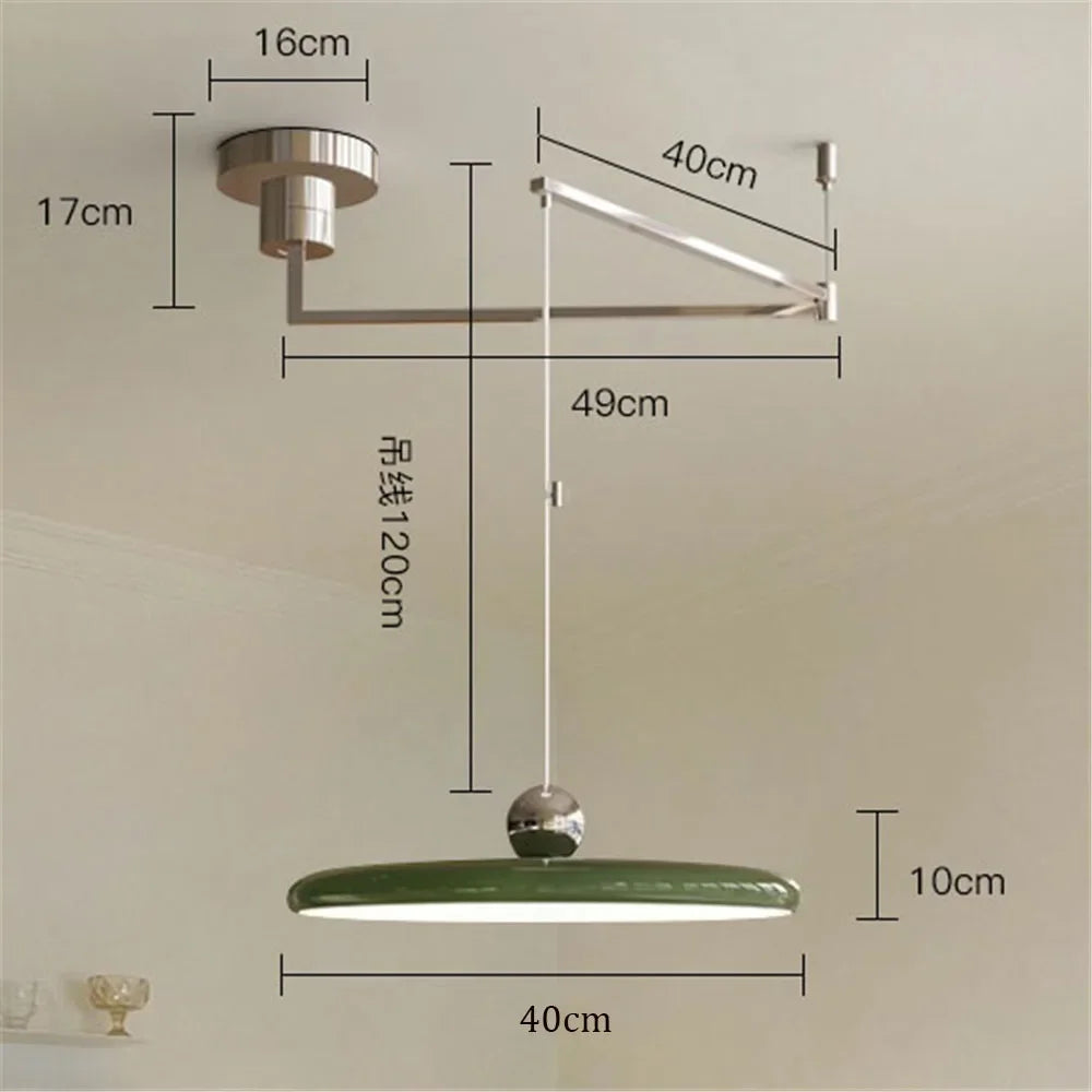 Nordic Folding Arm Pendant Light for Dining Room