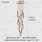 Minimalist Aluminum Pendant Light for Staircase