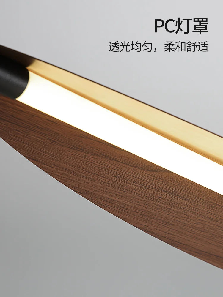 Minimalist Wood Hanging Pendant Light for Dining Room