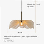 Wabi Sabi Fabric Pendant Light for Living Room