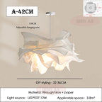 Modern Paper Pendant Light - Artistic Hanging Lamp