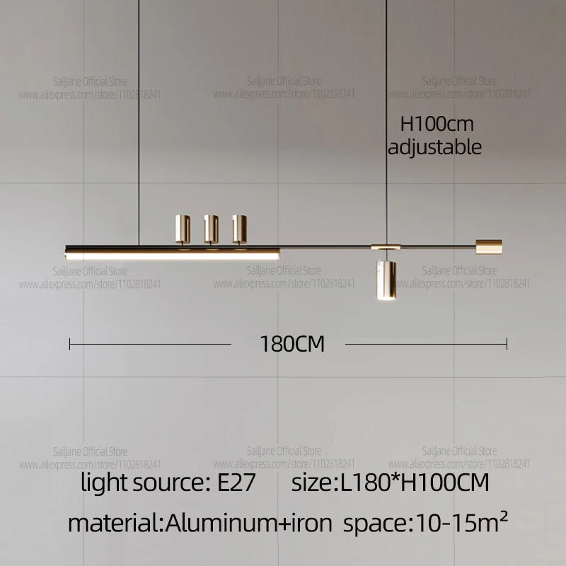 Minimalist Copper Pendant Light for Dining Room