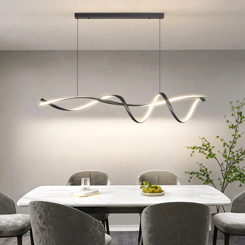 Minimalist LED Pendant Light for Dining Room