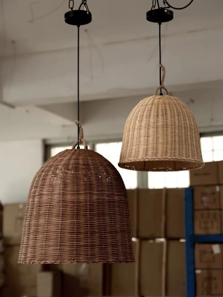 Wabi Sabi Bamboo Pendant Light for Zen Spaces