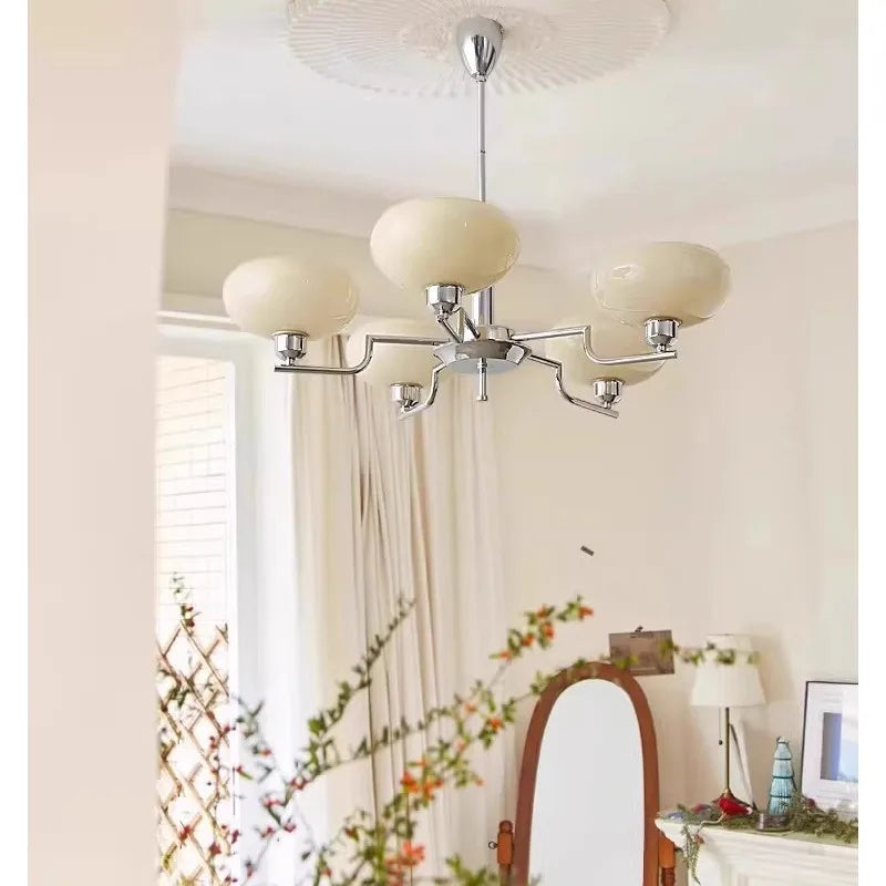 Lámpara de araña Bauhaus francesa media para sala de estar, iluminación de comedor, dormitorio, estudio, lámpara de araña de diseño retro nórdico moderno