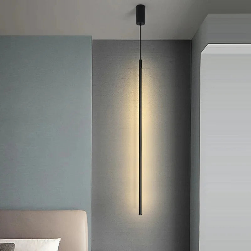 Lámpara colgante de hierro minimalista para dormitorio