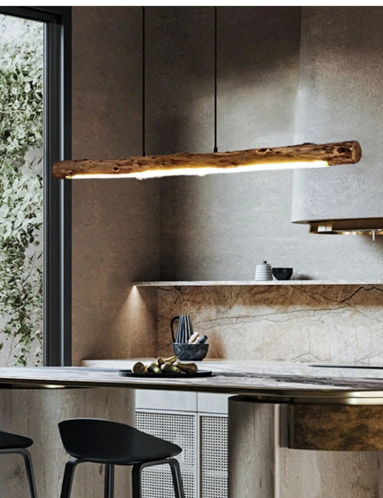 Nordic Wood Pendant Light for Dining Room