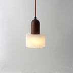 Nordic Wood Marble Pendant Light for Bedroom