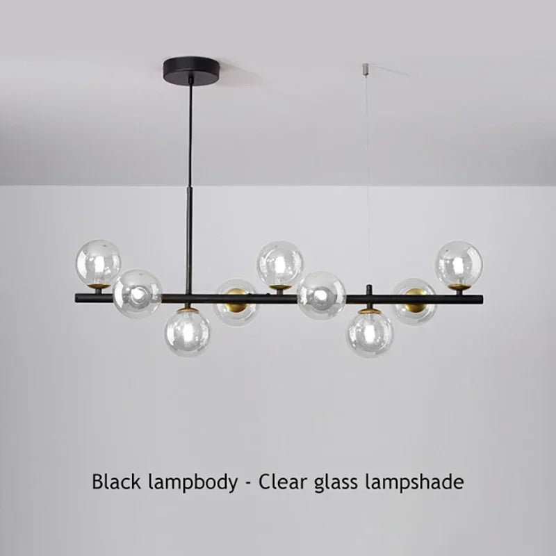 Nordic Glass Bubble Pendant Light for Dining Room
