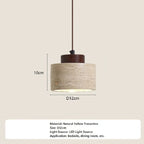 Japanese style Chandelier High Quality Stone Pendant Light Travertine Suspension Ceiling LED Hanging Lamp Kithcen Island Living