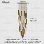 Minimalist Aluminum Pendant Light for Staircase