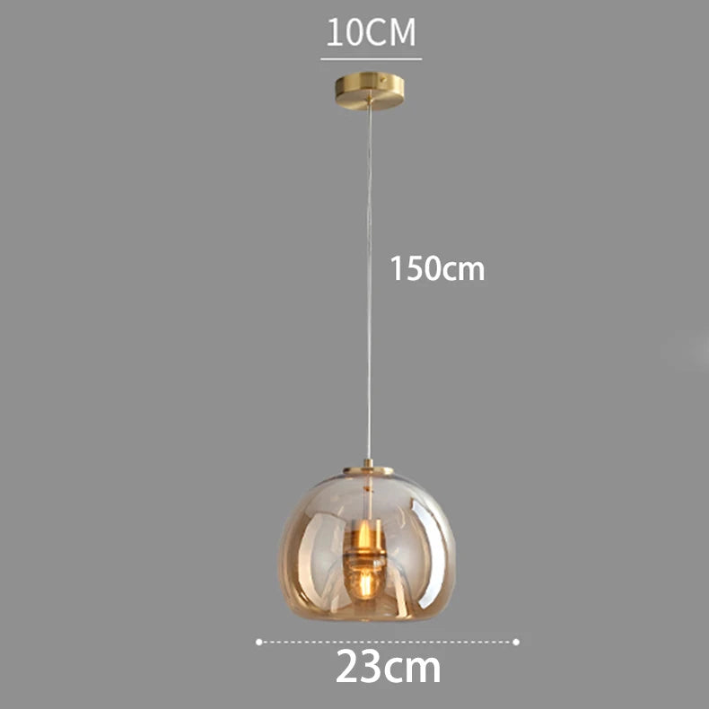 Lámpara Colgante Moderna de Cristal para Comedor