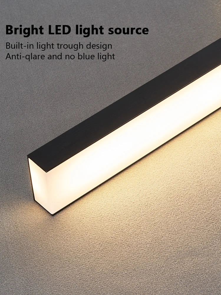 Minimalist Iron Linear Pendant Light for Dining