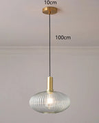 Lámpara colgante de cristal nórdica para comedor