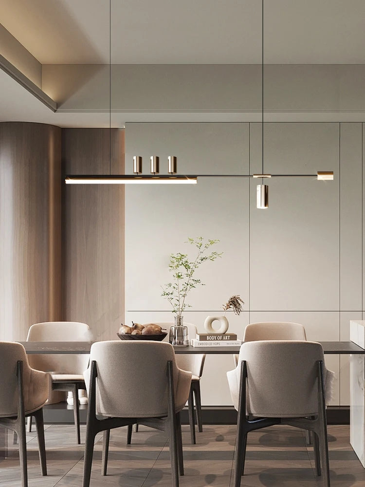 Lámpara Colgante Minimalista de Cobre para Comedor
