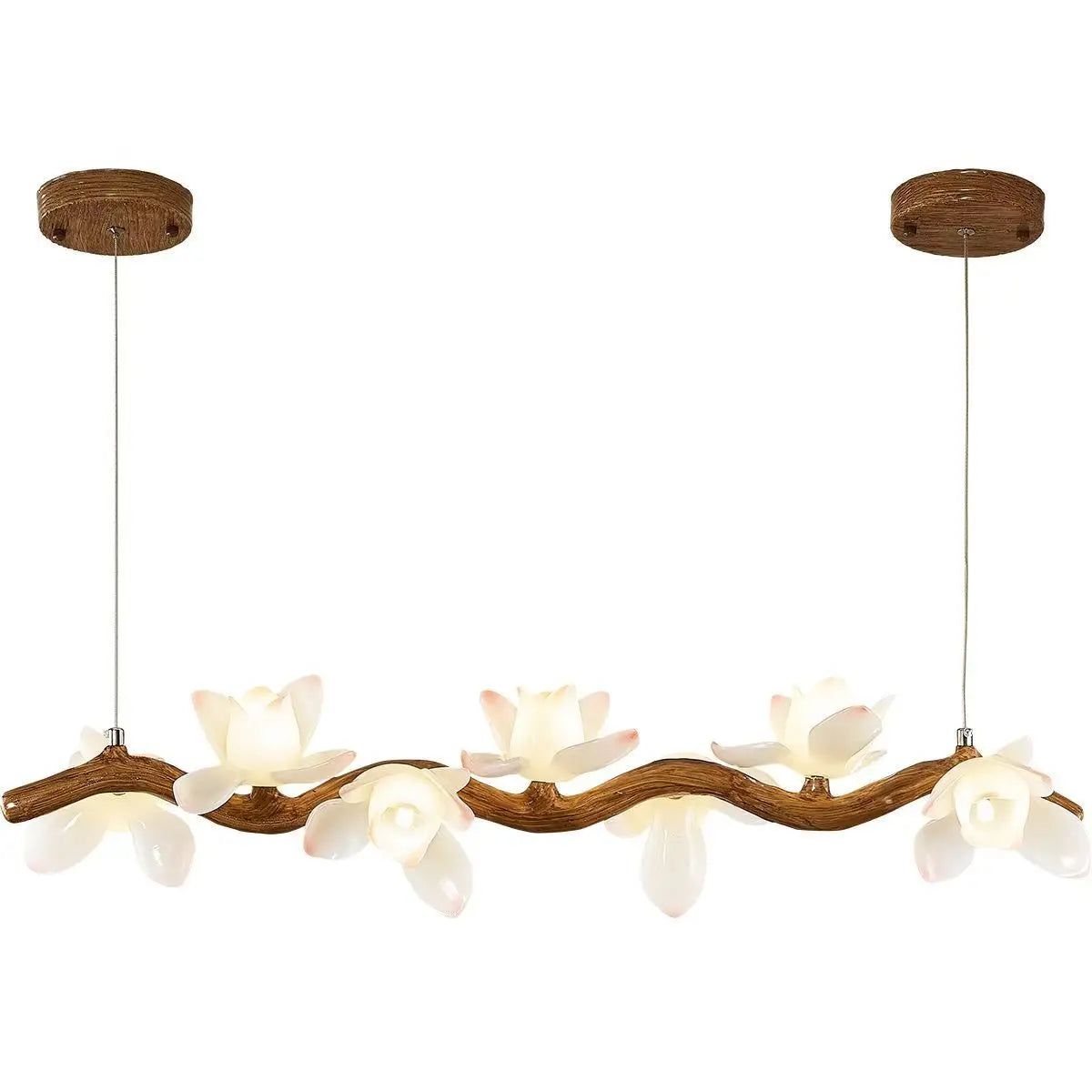 Araña de rama de árbol de decoración moderna para el hogar, sala de estar, comedor, candelabro LED de loto, iluminación interior