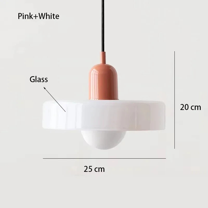 Nordic Retro Glass Pendant Light for Dining Room