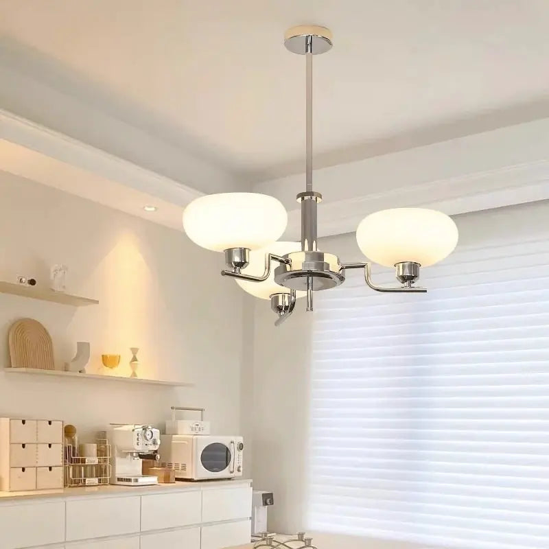 Lámpara de araña Bauhaus francesa media para sala de estar, iluminación de comedor, dormitorio, estudio, lámpara de araña de diseño retro nórdico moderno