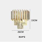 Luxury Black and Gold Tiered Crystal Chandelier for Living Room