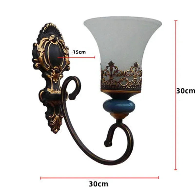 Vintage Iron Ceramic Chandelier Dining Room
