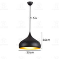 Industrial Black Iron Pendant Light for Dining