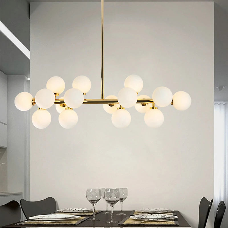 Nordic Glass Pendant Light for Dining Room