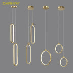 Minimalist Gold Pendant Light for Bedroom & Dining