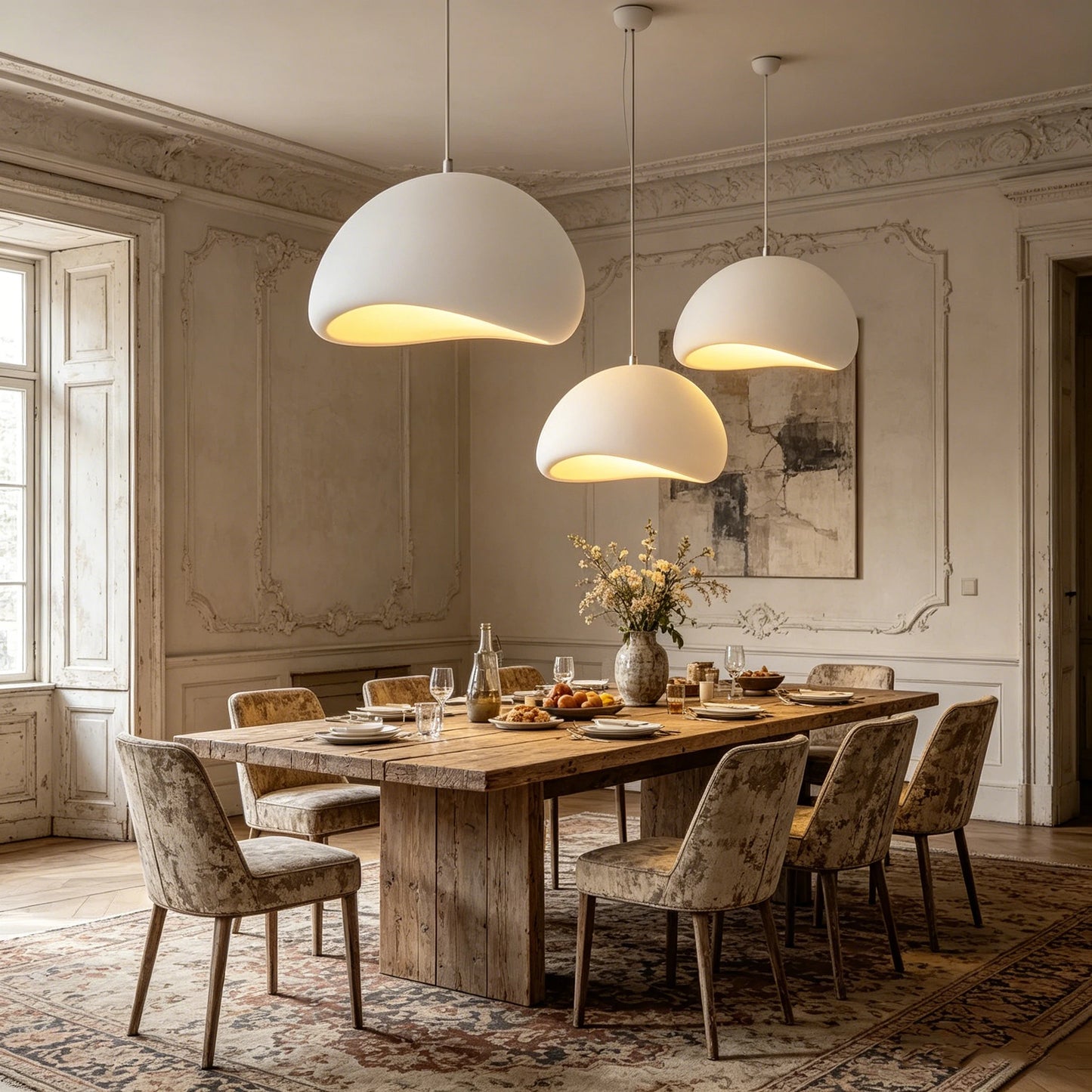Minimalist Resin Pendant Light for Dining Room
