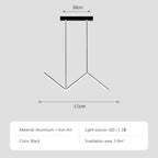 Lámpara Colgante Minimalista de Aluminio - Diseño Nórdico Ondulado