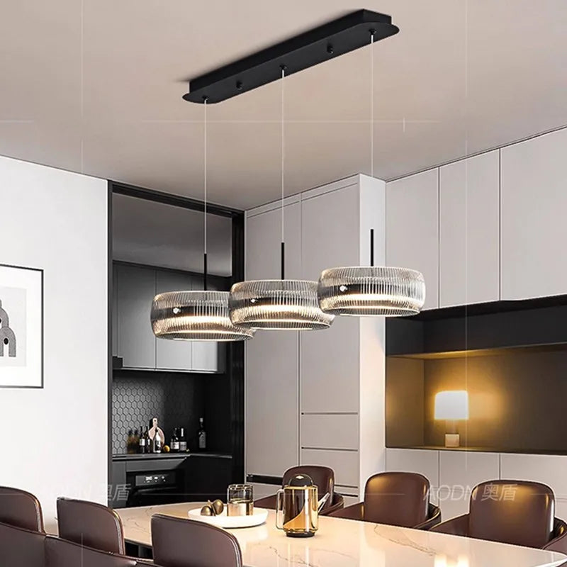 Minimalist Glass Pendant Light for Dining Room