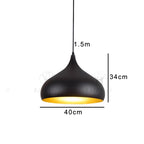 Industrial Black Iron Pendant Light for Dining