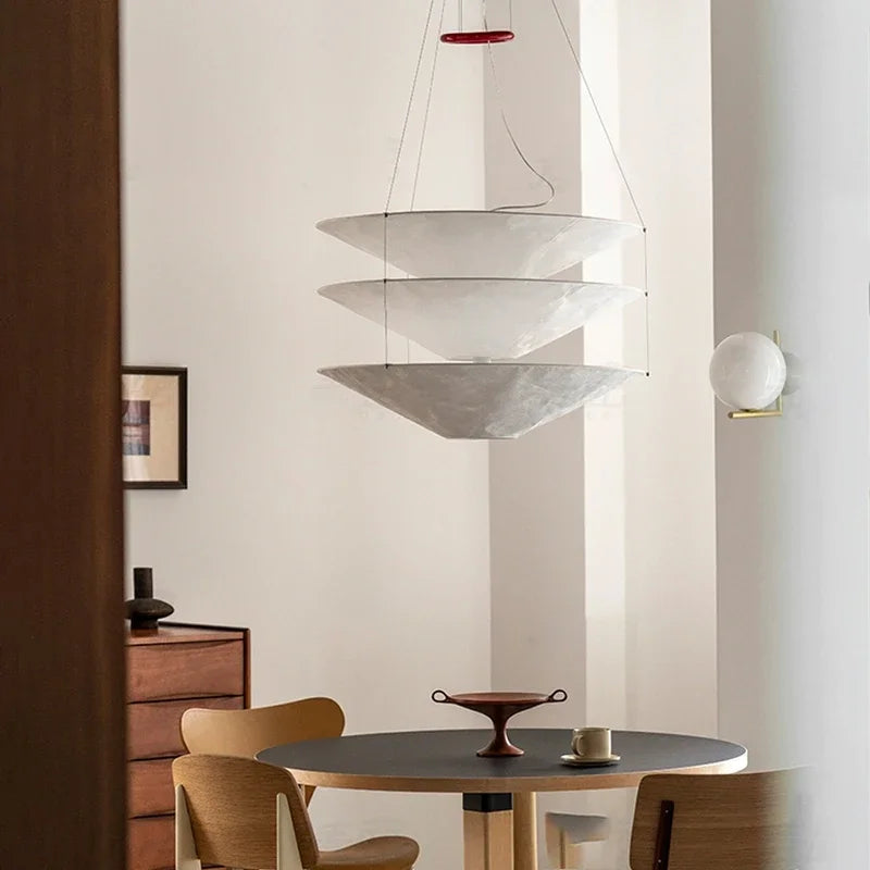 Nordic Minimalist Paper Pendant Light for Dining