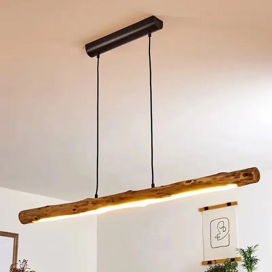 Nordic Wood Pendant Light - Minimalist Hanging Lamp