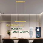 Lámpara Colgante Minimalista Dorada de Hierro para Comedor