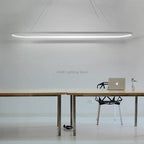 Lámpara colgante LED minimalista con diseño de tira ovalada