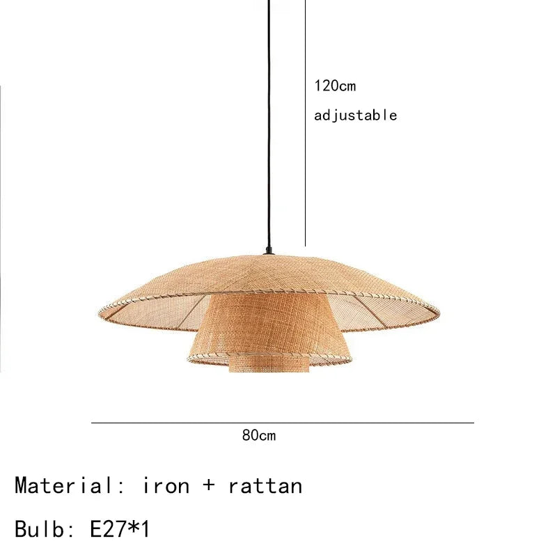 Araña de techo LED moderna y creativa con forma de pétalo de ratán, lámpara colgante de sauce, para sala de estar, dormitorio, té, decoración de iluminación interior