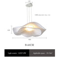 Minimalist White Fabric Pendant Light for Dining Room
