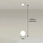 Modern Glass LED Pendant Lights Nordic Living Room Bedroom Fixtures Indoor Lighting Restaurant Bar Home Decor Hanging Lamp 220V