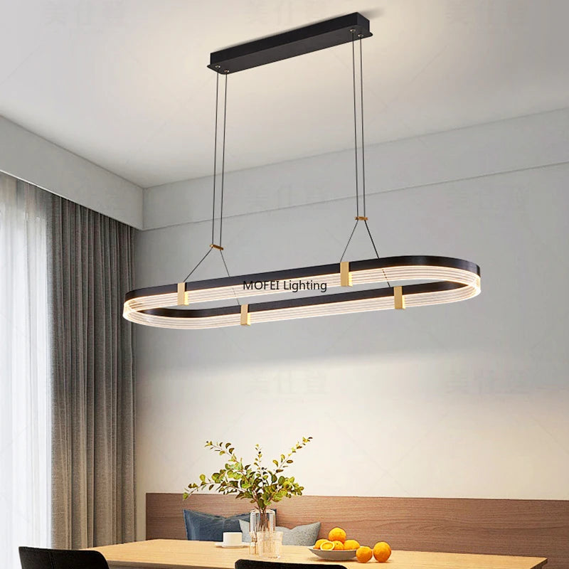 Nordic LED Pendant Light - Minimalist Dining Room Hanging Lamp