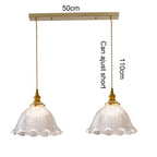 Retro Colored Glass Pendant Light Collection with Brass Fitting for Cafe