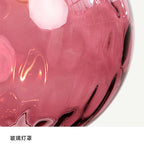 Nordic Dimpled Glass Ball Pendant Light in Jewel Colors for Kitchen