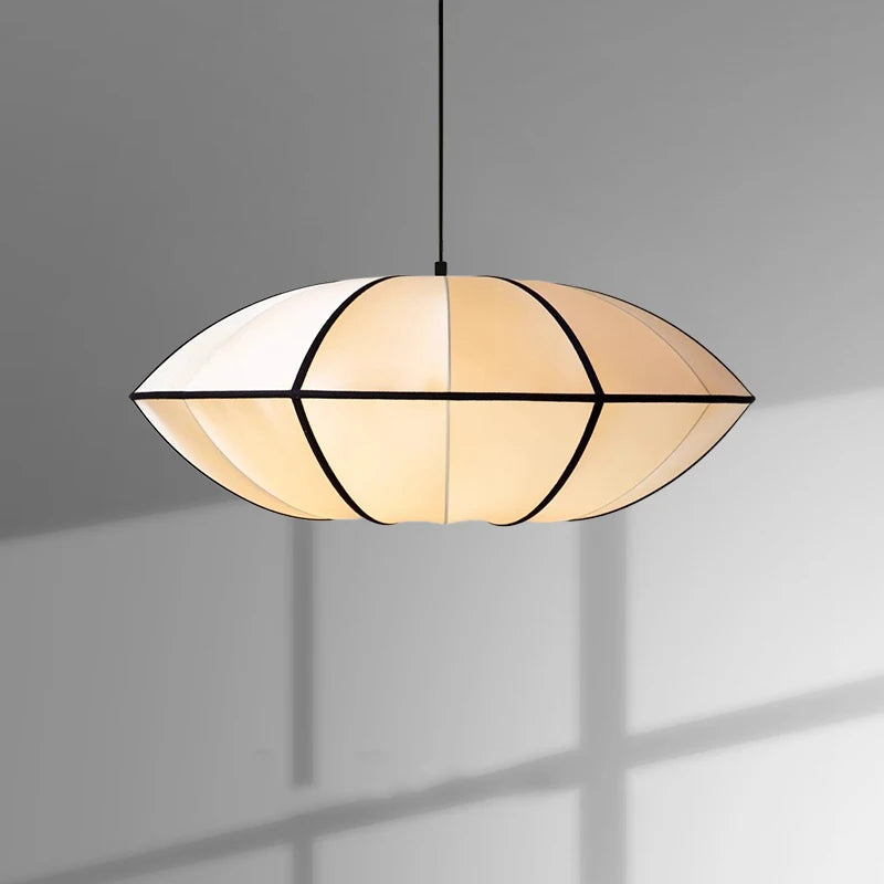 Nordic Fabric Pendant Light with Iron Frame