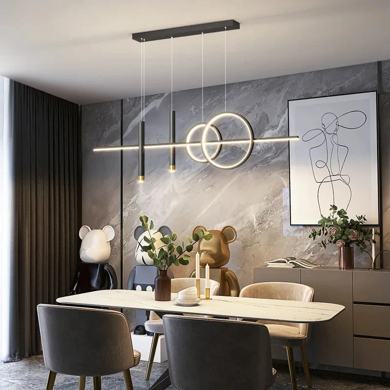 Minimalist Iron Pendant Light for Dining Room