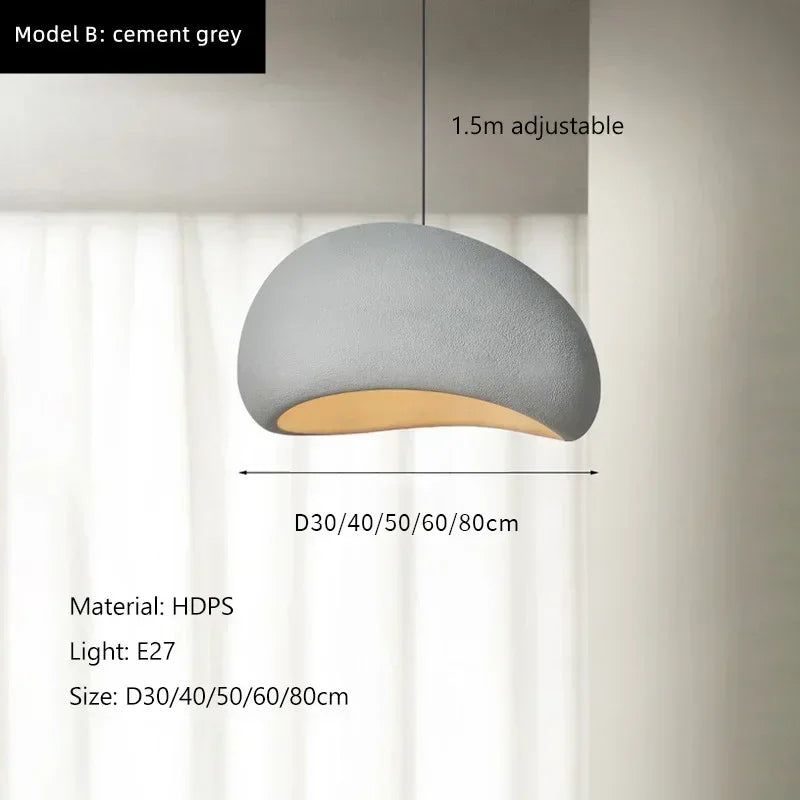Minimalist Fabric Pendant Light for Dining Room